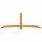 Ekena Millwork Bellingham Rough Sawn Timber Gable Bracket, Western Red Cedar, 108"W x 40"H x 2"D x 6"F, 9/12 Pitch GBW108X40X0206BEL00RWR - alternate 1